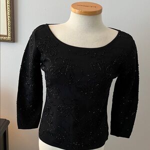 Sandra Darren beaded top